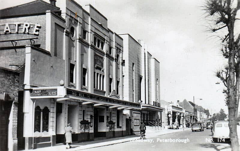 Historic theatre on Broadway, Peterborough street view.